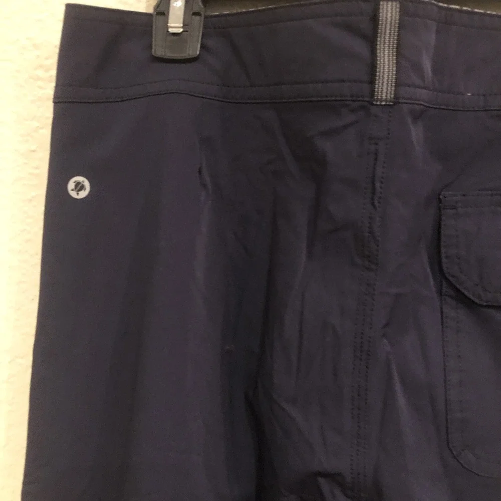 Laird Pants Mens 32 Drawstring Hiking Stretch Performance Commuter Pants Navy